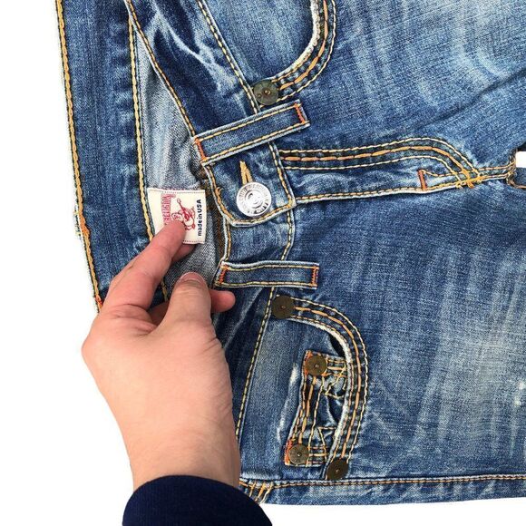TRUE Religion Jeans Size 29 BOBBY BIG T Blue - Picture 5 of 7